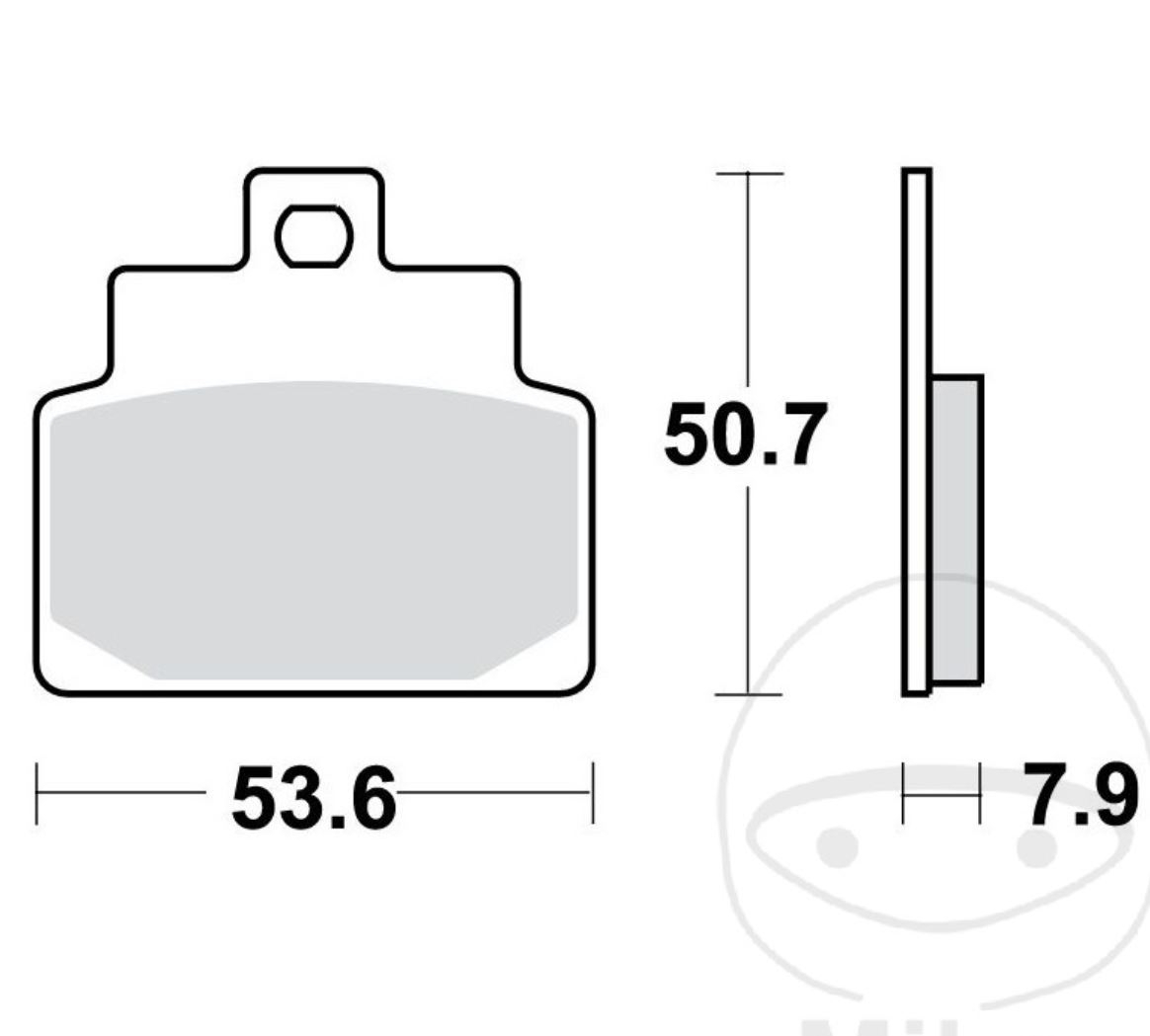 TRW MCB709SRM Sintermetall Bremsbeläge für Aprilia Leonardo SR Habana Mojito Compay 125
