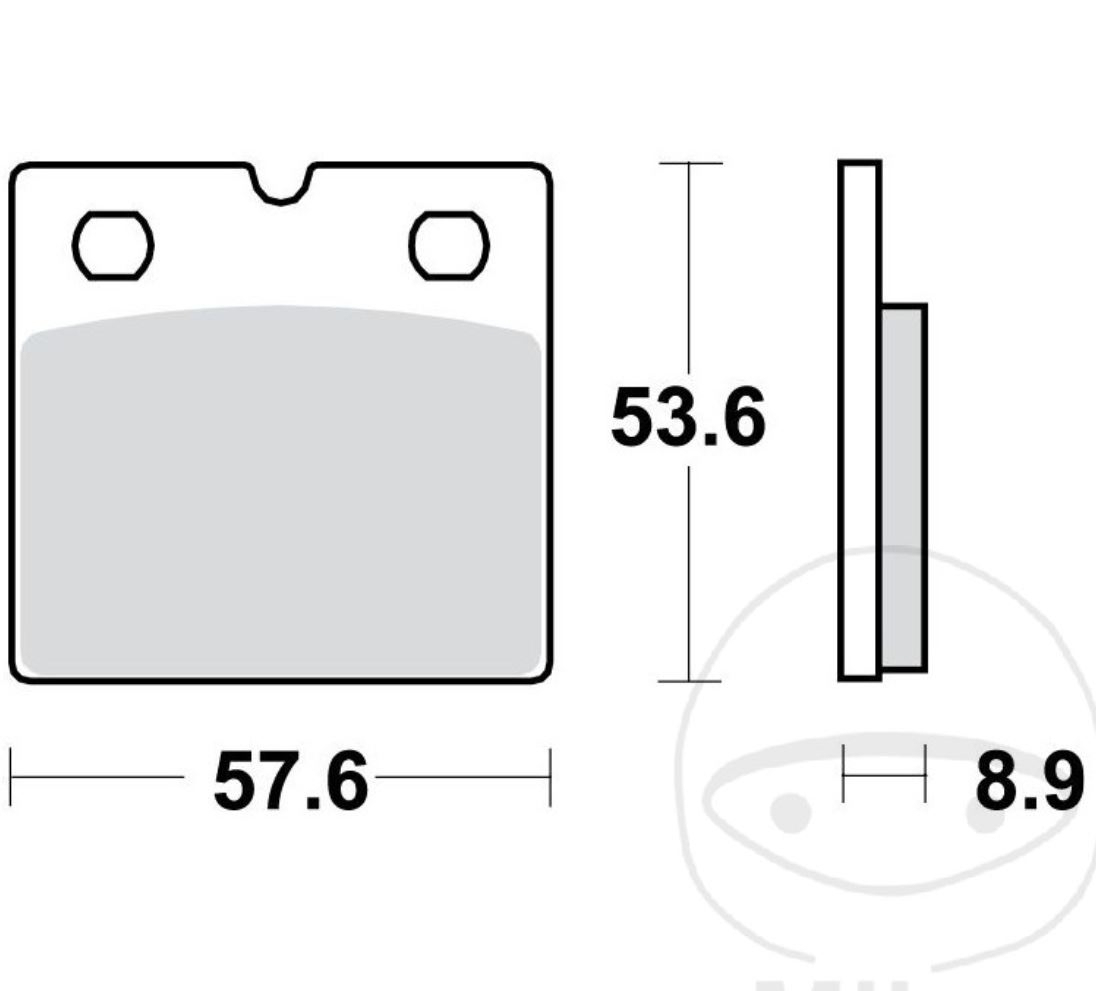 TRW MCB617SV Sintermetall Bremsbeläge vorne für BMW R80 R100 K75 K100