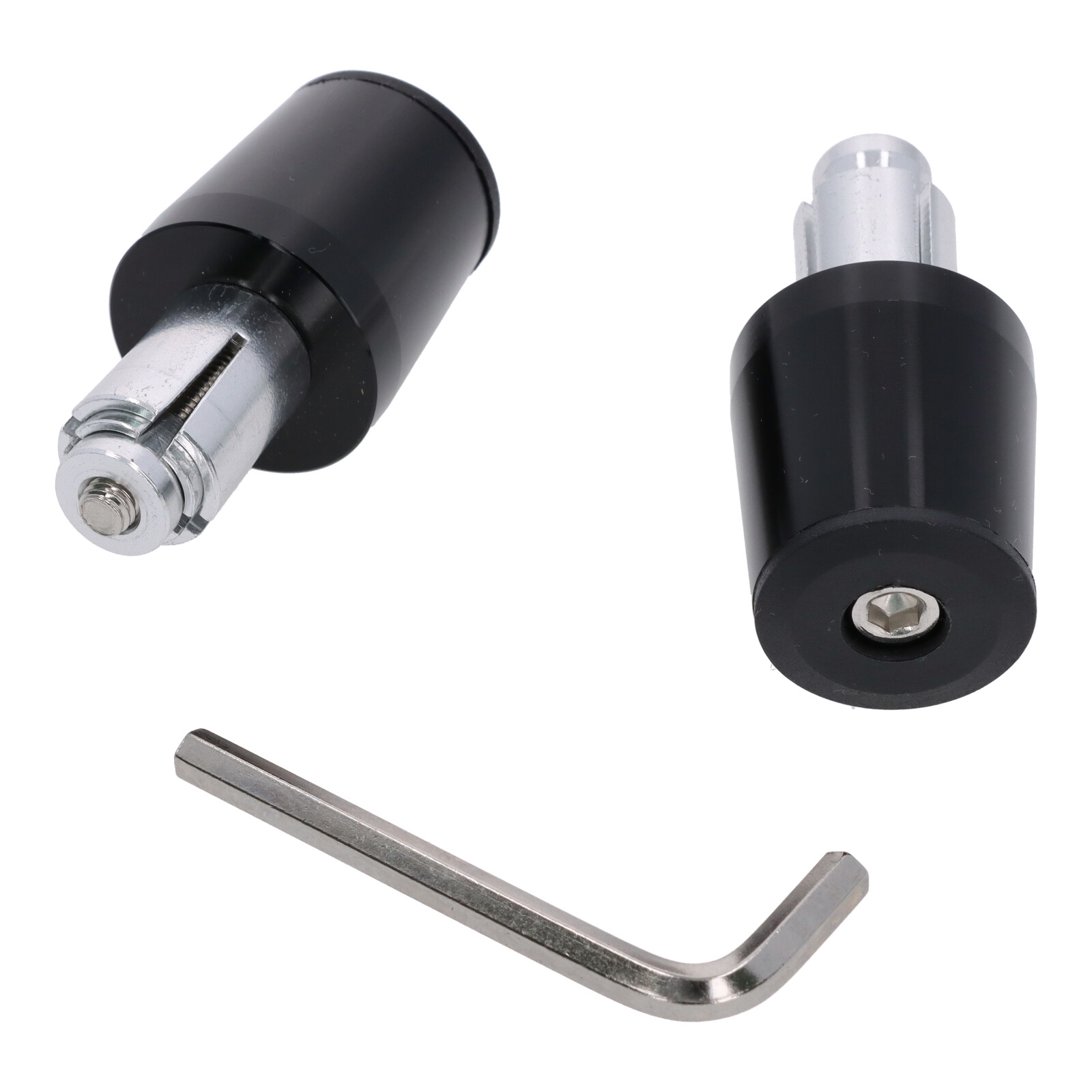 Lenkerenden Lenkergewichte schwarz 2x81g für Lenker ab 18 mm Motorrad Quad ATV Roller