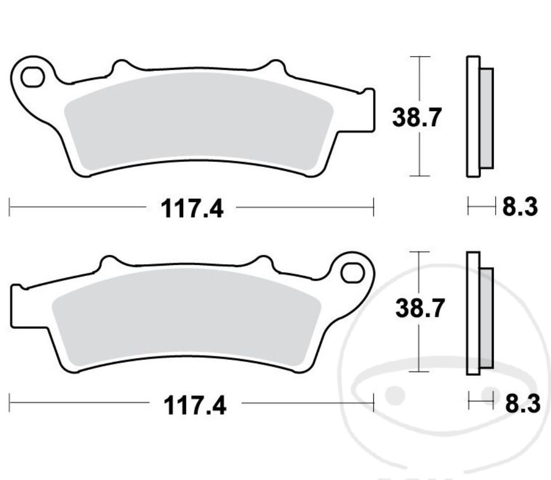 TRW MCB726 Bremsbeläge vorne für Kymco People Super Dink Aprilia Atlantic Scarabeo Piaggio Beverly