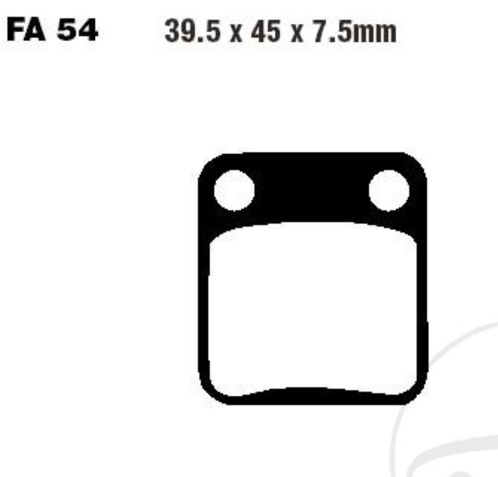 EBC SFA054 Bremsbeläge für Peugeo Vivacity Daelim SQ S1 Otello/NS SL Beeline Tapo Rivero Phönix