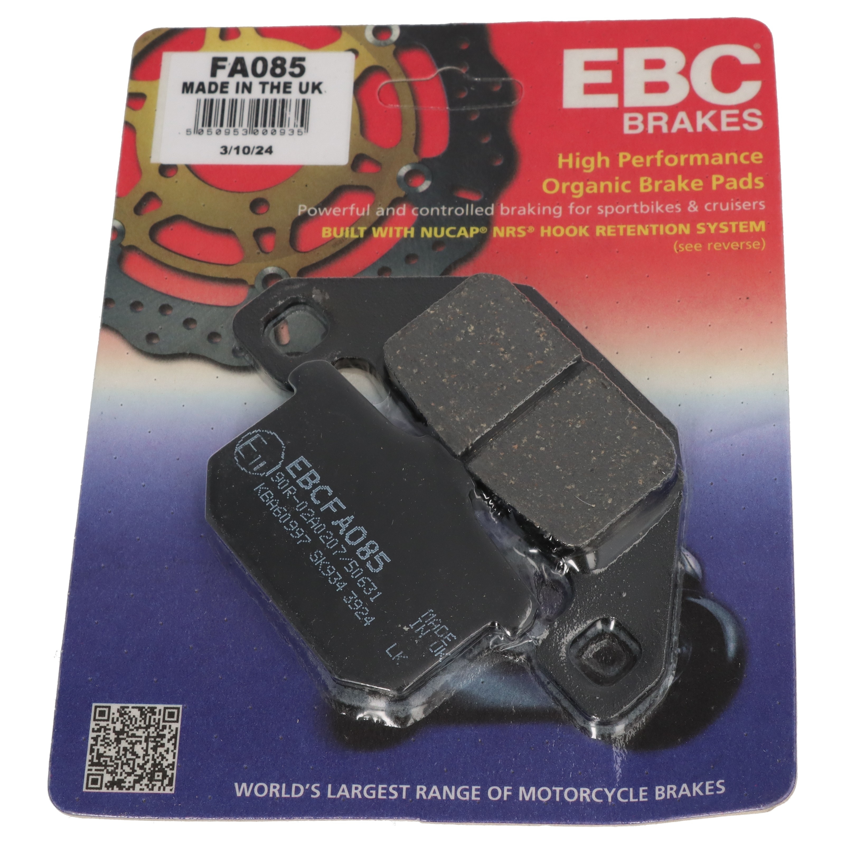 EBC Bremsbeläge FA085 für Kawasaki EL 250 GPZ 400 550 600 750 1000 Z ZL EN VN ZX