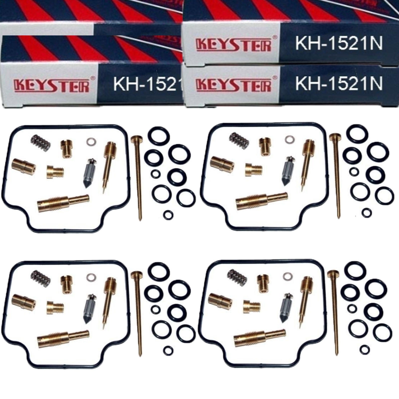 4x Keyster KH-0873N Vergaser Reparatursatz für Honda CBX 550 F F2 Supersport 1982 - 1984
