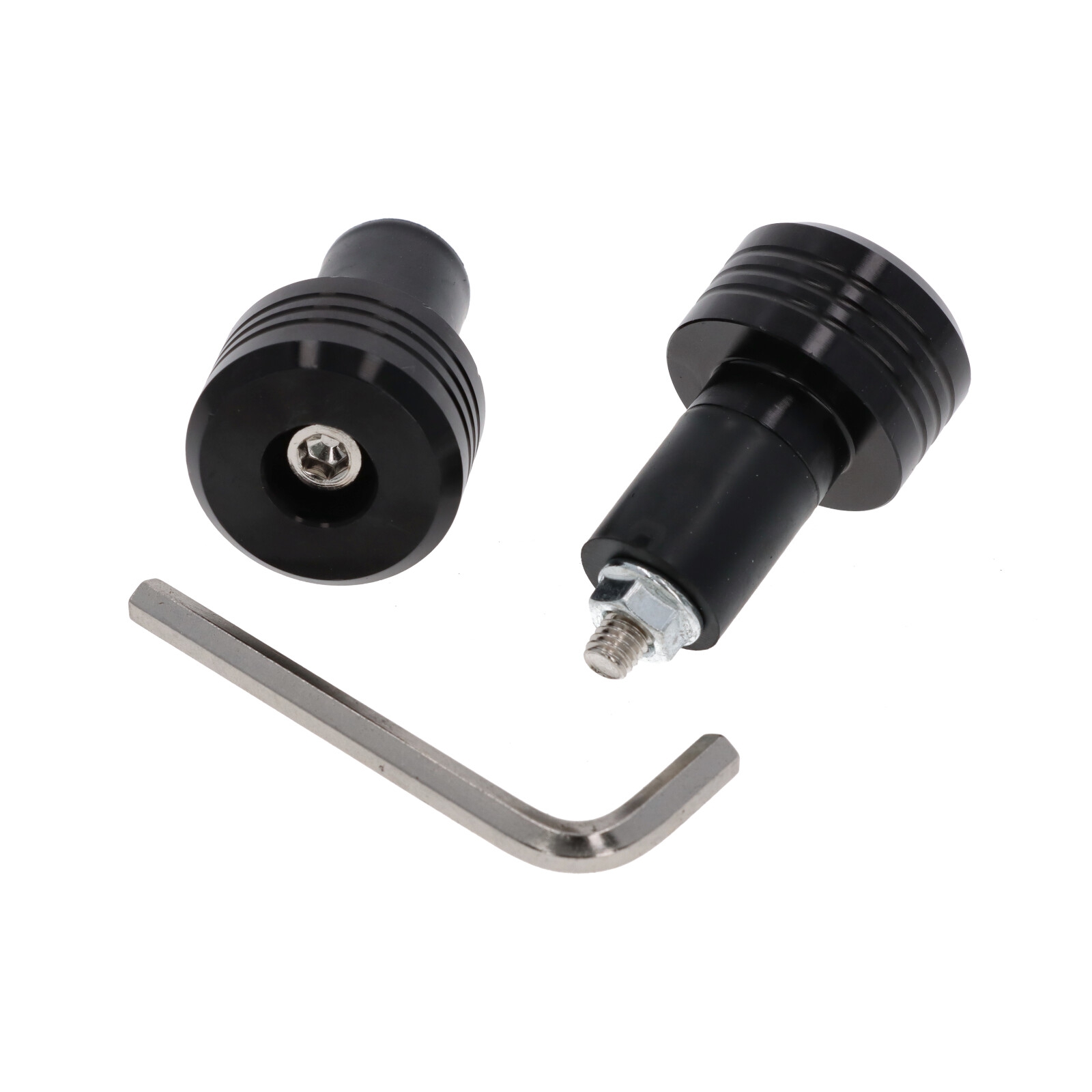 Motorrad Lenkerenden / Lenkergewichte rund 103g schwarz Vibrationsdämpfer