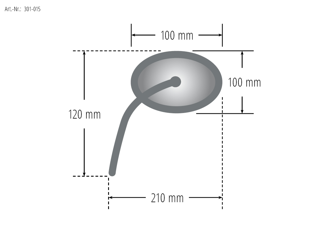 Spiegel für BMW R1800 Classic Daelim Daystar 125 Chrom Beidseitig Verwendbar