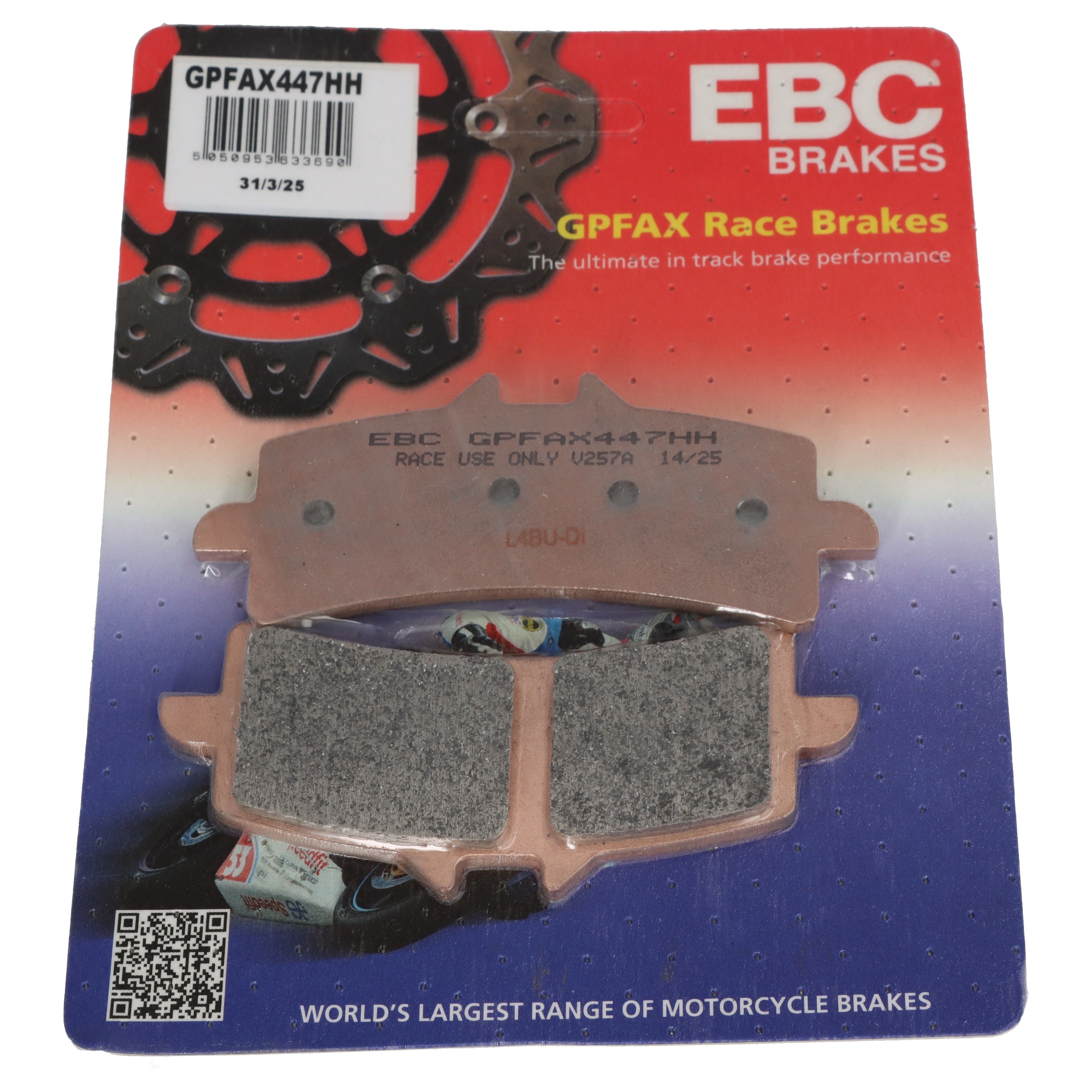 Race Bremsbeläge GPFAX447HH für Ducati 1098 1100 1198 1000 848 1200 1199 1260