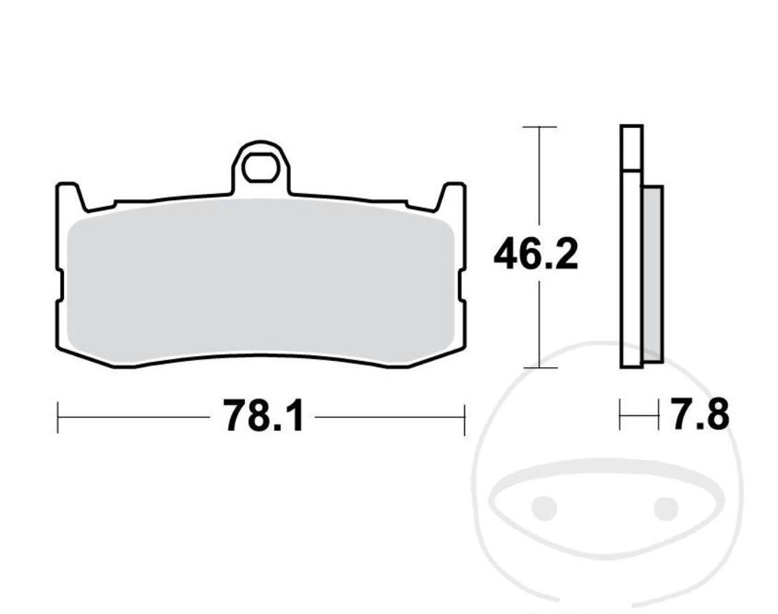 TRW MCB816TRQ Bremsbeläge vorne für Triumph Daytona 675 2009 - 2017