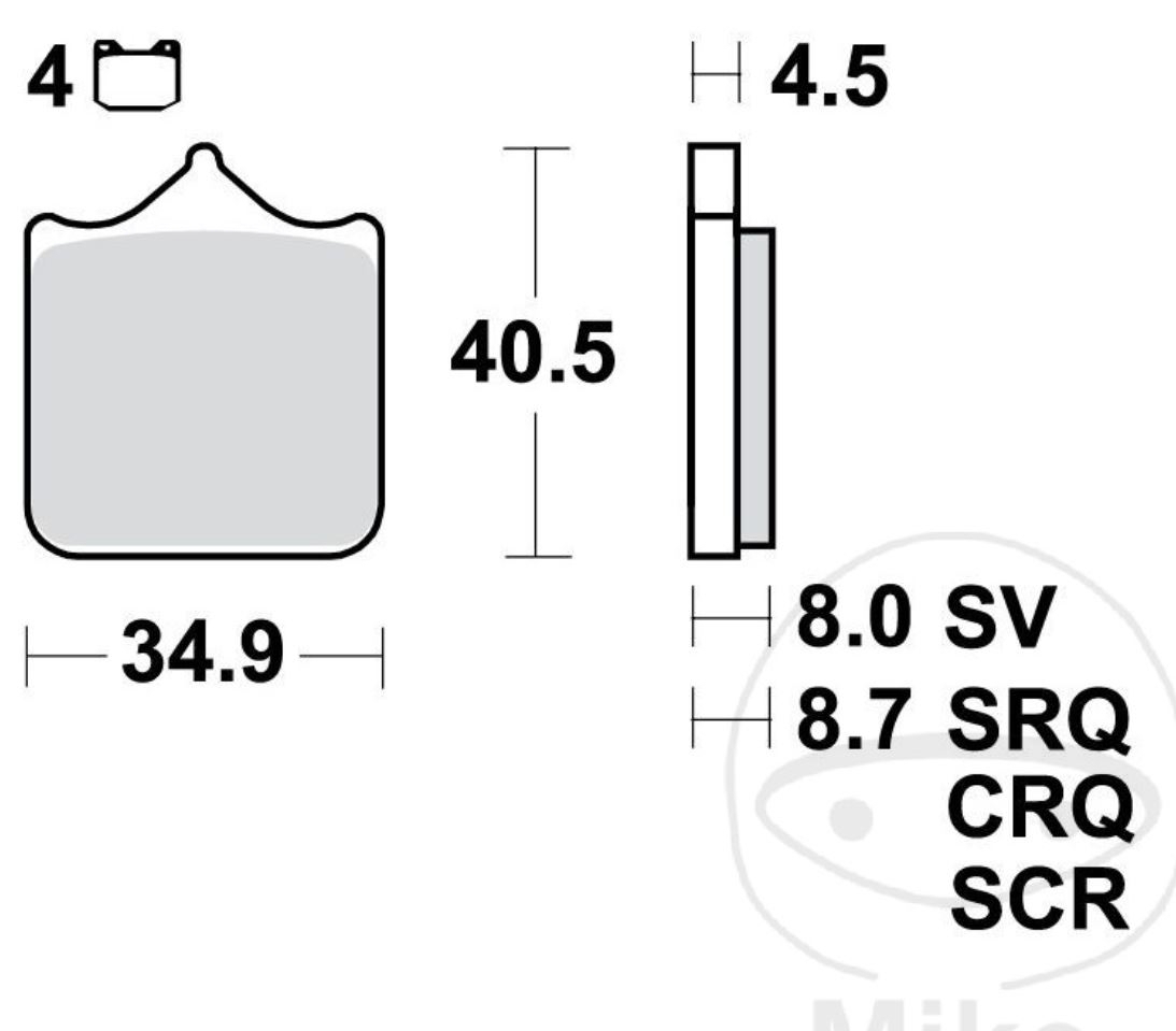 TRW MCB829TRQ Sintermetall Bremsbeläge vorne für BMW S 1000 RR S 1000 R Triumph Speed Triple 1050