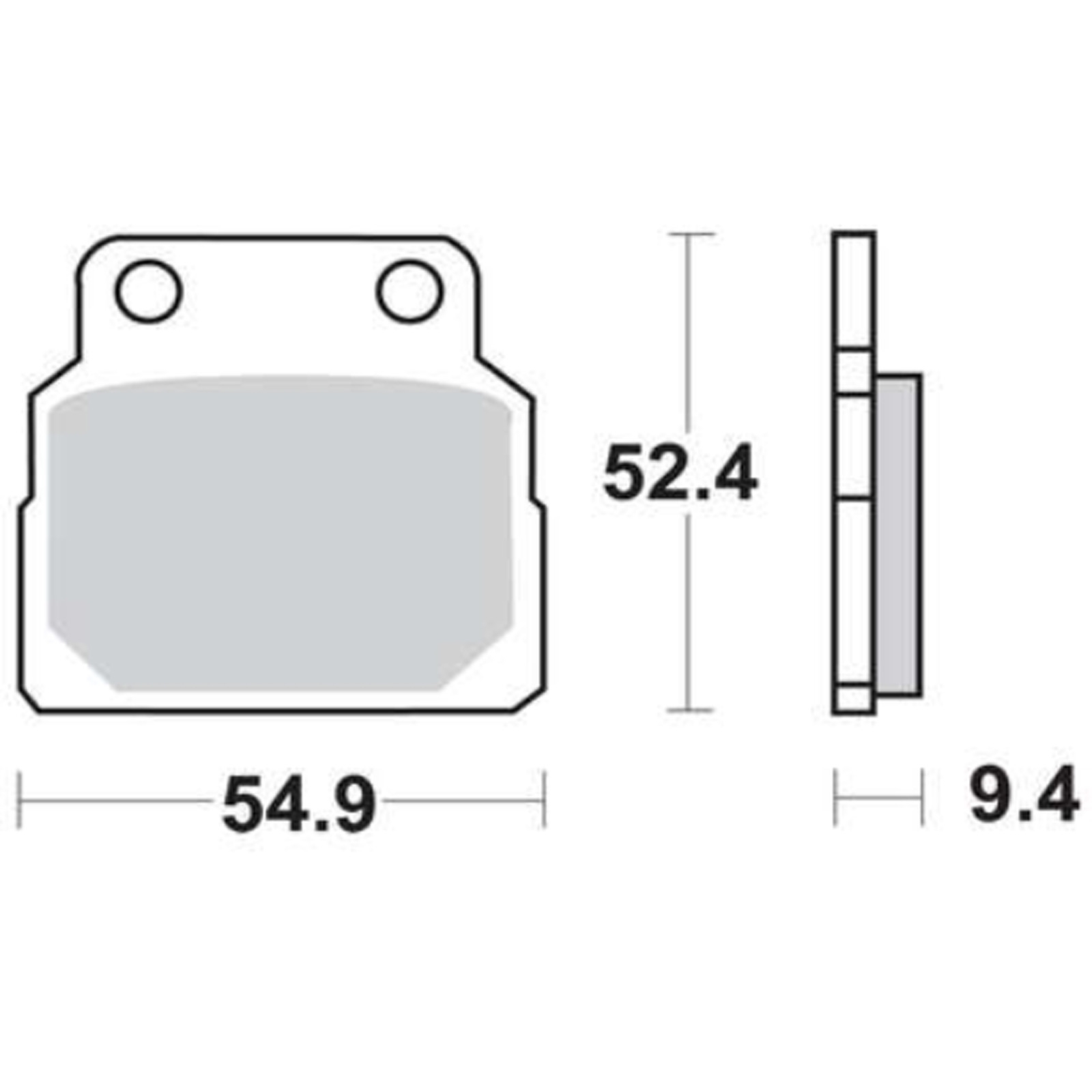 TRW MCB570 Bremsbeläge vorne für Honda CB450 N PC14 Baujahr 1985