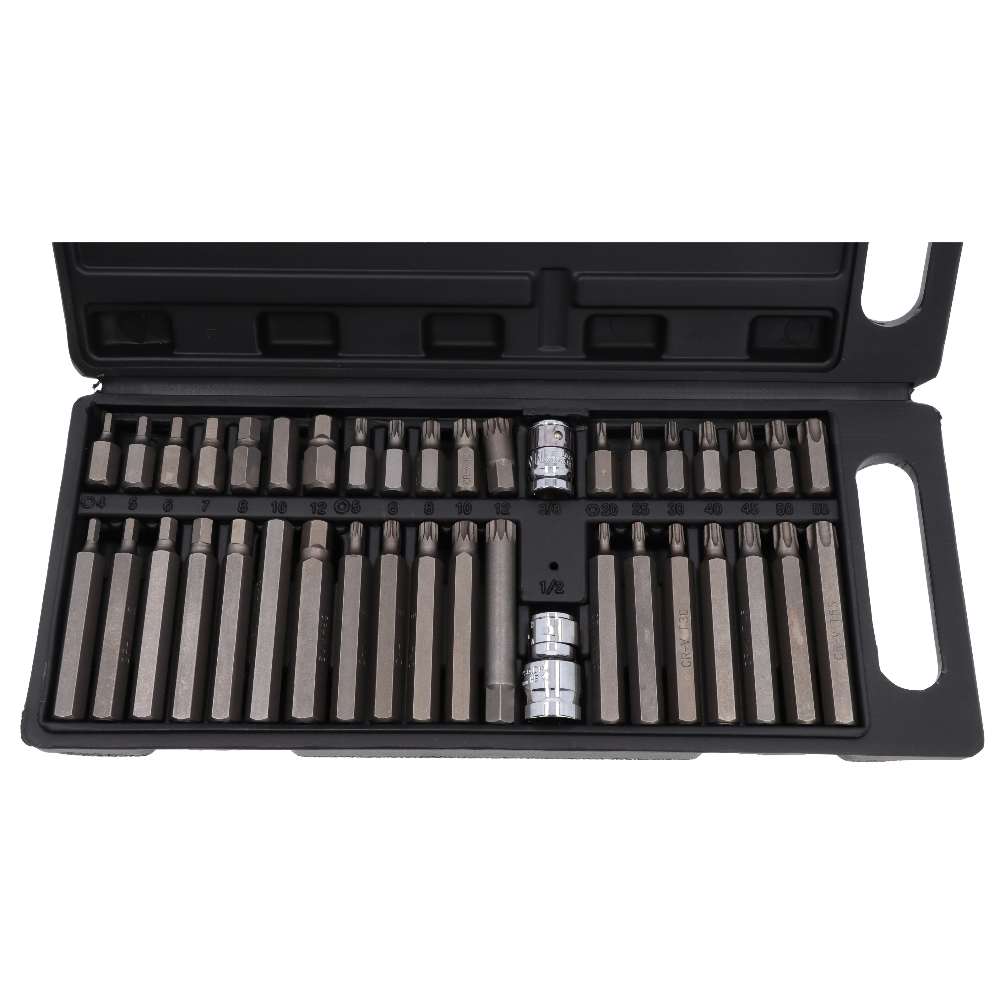 41tlg Profi Vielzahn Bitset Bitsatz Bitbox Steck Innen Nüsse Set für Torx®Schrauben