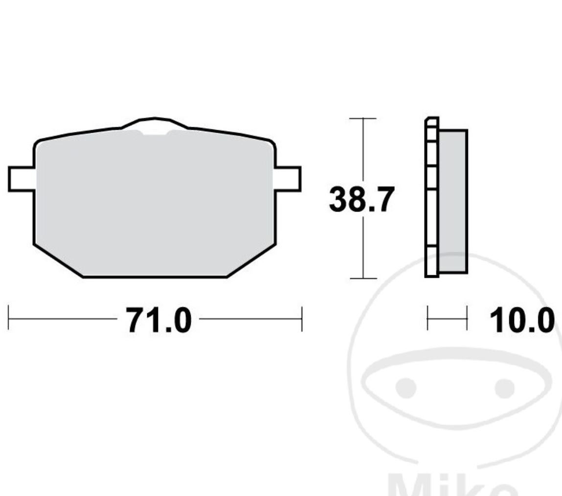 TRW MCB568 Bremsbeläge vorne für Yamaha XT600 H N 1987-1990 XT600 Z Tenere 1985 - 1991