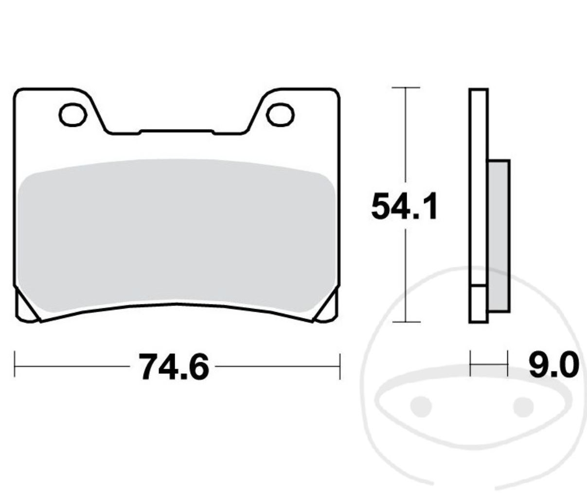TRW MCB622 Bremsbeläge vorne für Yamaha FJ1200 FZR600 FZR1000 TDM850 VMX-12