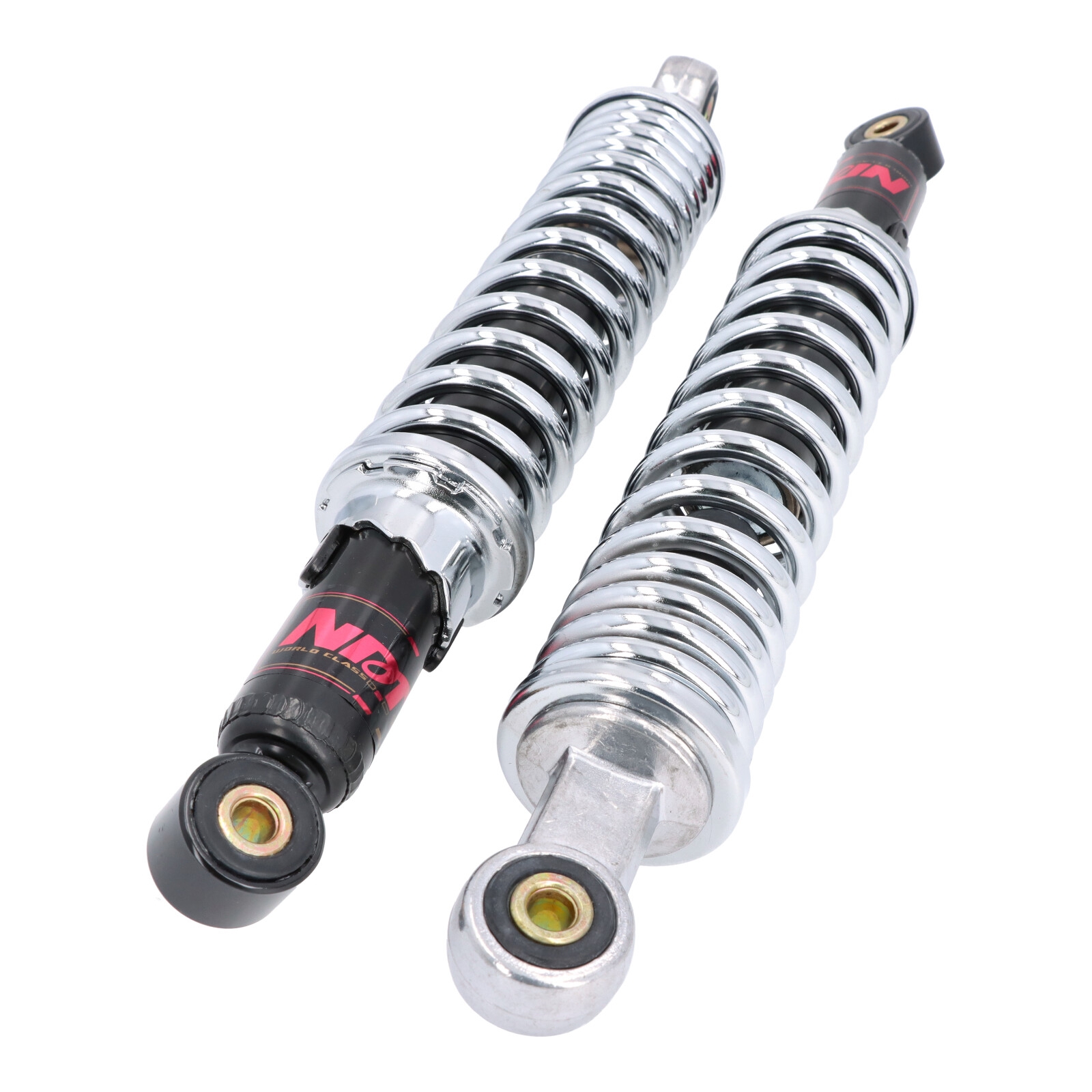 Tuning Federbeine Stoßdämpfer hinten für Simson S50 S51 S83 SR50 Enduro 335mm chrom