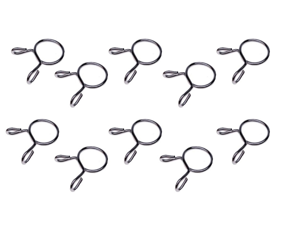 10x Klemme für Benzinschlauch / Kraftstoffschlauch 10mm