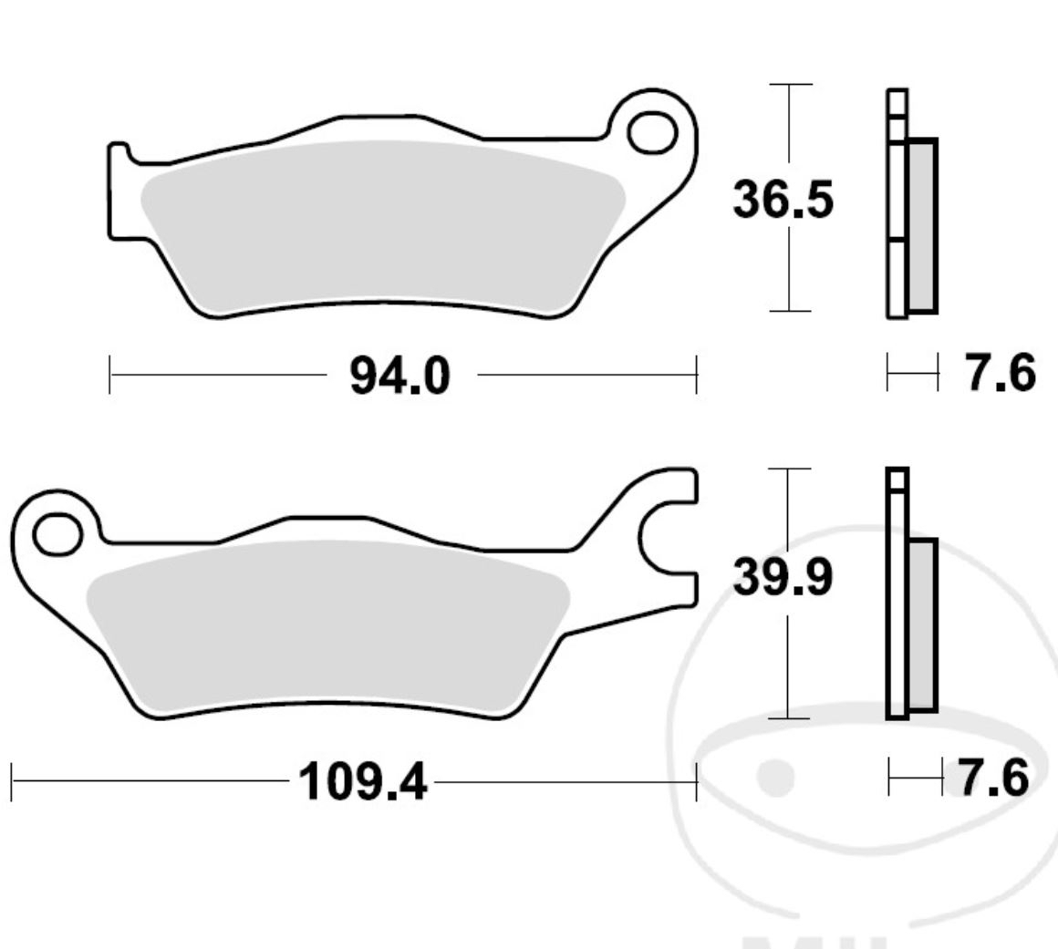 TRW MCB896 Bremsbeläge vorne für Suzuki GSX-R 125 GSX-S 125 2017 - 2020