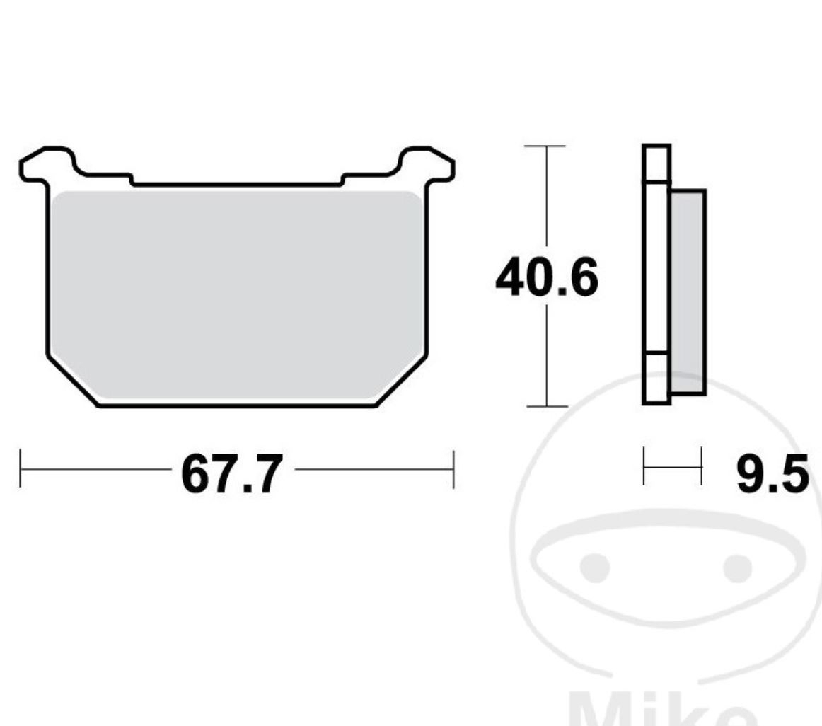 TRW MCB516 Bremsbeläge vorne für Kawasaki Z250 Z400 Z440 Z550 Z650 Z750 Z1000 GPZ GT