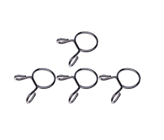 4x Klemme für Benzinschlauch / Kraftstoffschlauch 9 mm