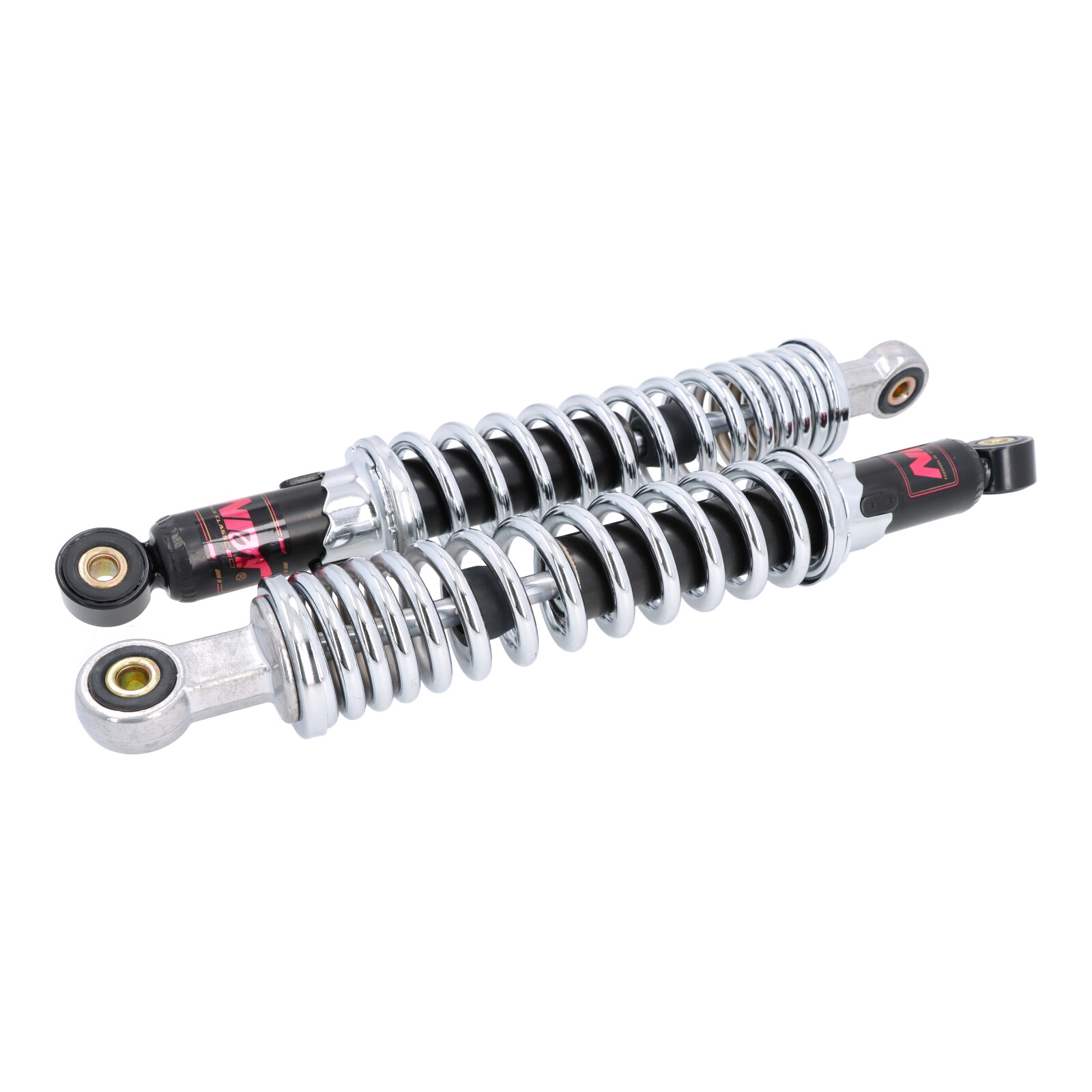 Tuning Federbeine Stoßdämpfer hinten für Simson S50 S51 S83 SR50 Enduro 335mm chrom