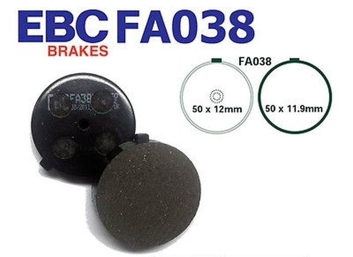 EBC Bremsbeläge FA038 vorne für Suzuki GS500 GS550 GS1000 GT125 GT250