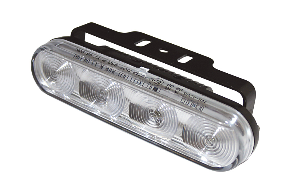 HIGHSIDER LED-Tagfahrlicht 4 LEDs+Standlicht schwarz E-geprüft