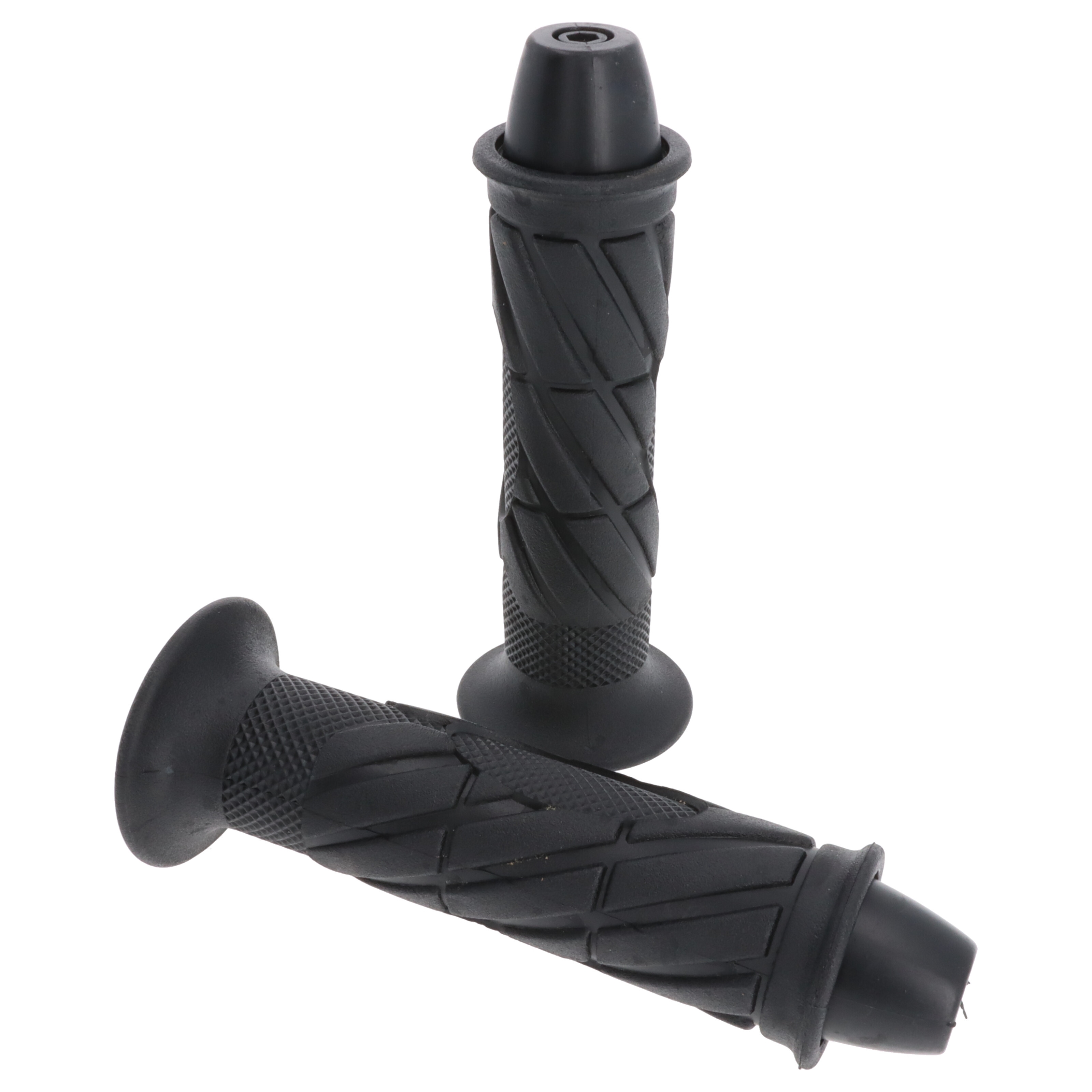 Griffgummi-Paar 22/25mm schwarz 7/8 Zoll Lenker 140 mm Motorrad Roller Griffe
