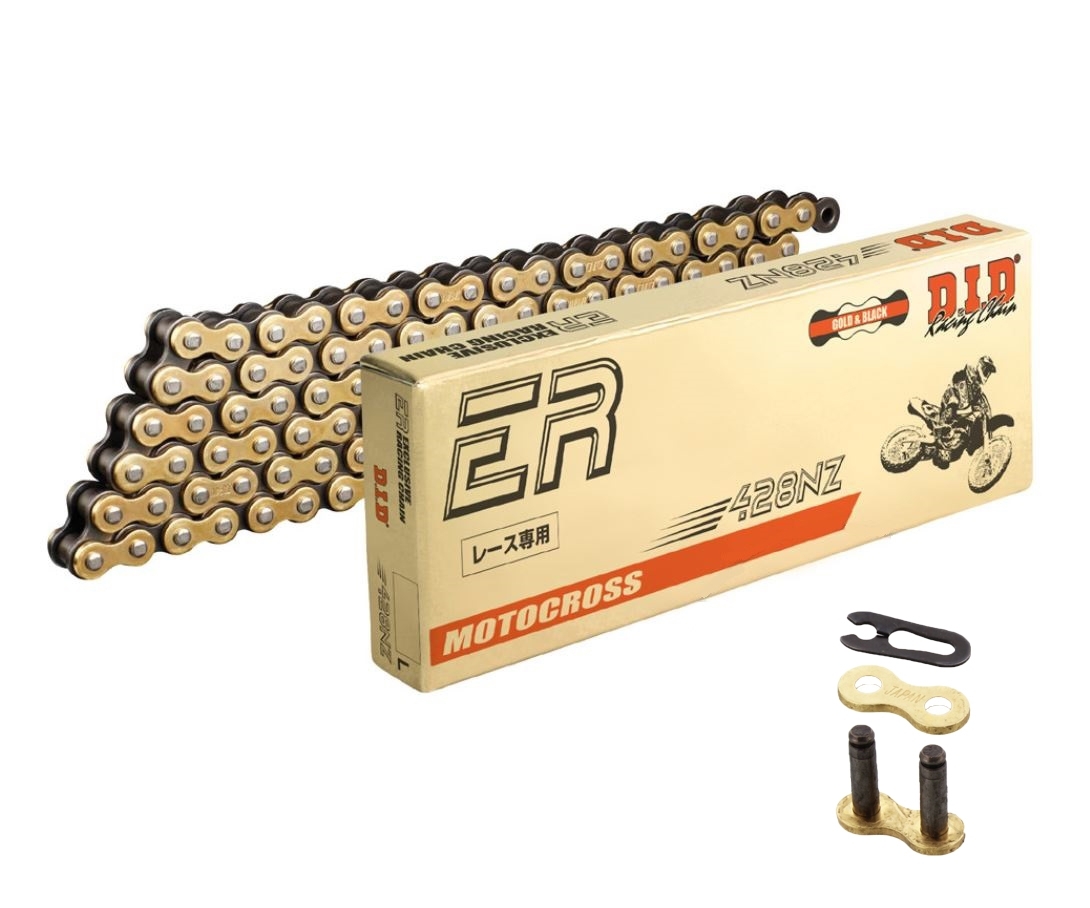 DID NZ Offroad Motocross Antriebskette G&B Clipschloss 428 Teilung 140 Glieder