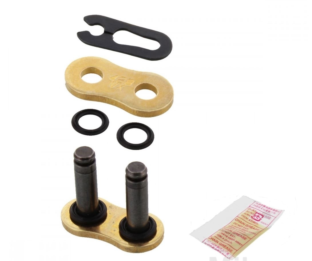 DID VX Motorrad X-Ringkette G&B 428 Teilung 122 Glieder offen +Clipschloss bis 350 ccm