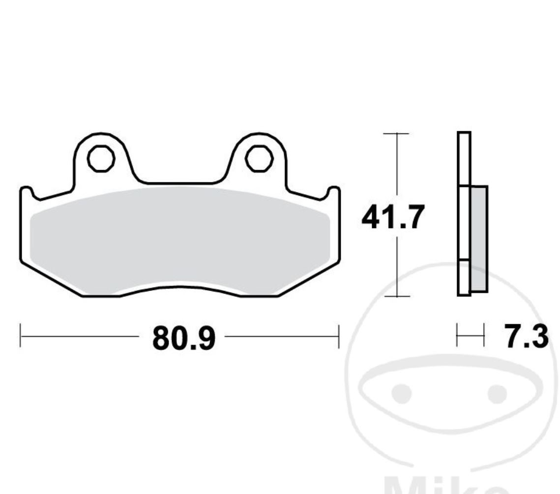 TRW MCB534SI Sintermetall Bremsbeläge vorne für Honda XL600 R XL350 R MTX XR CR125 R CR250 R CR500 R