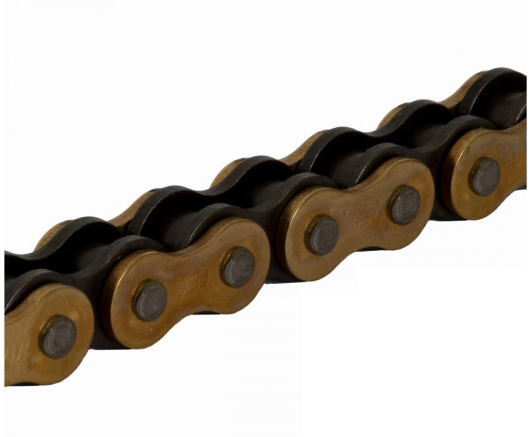 DID Standard-Kette MX gold / stahlfarben 520 Teilung 116 Glieder offen mit Clipschloss DID520MXGB/116RB