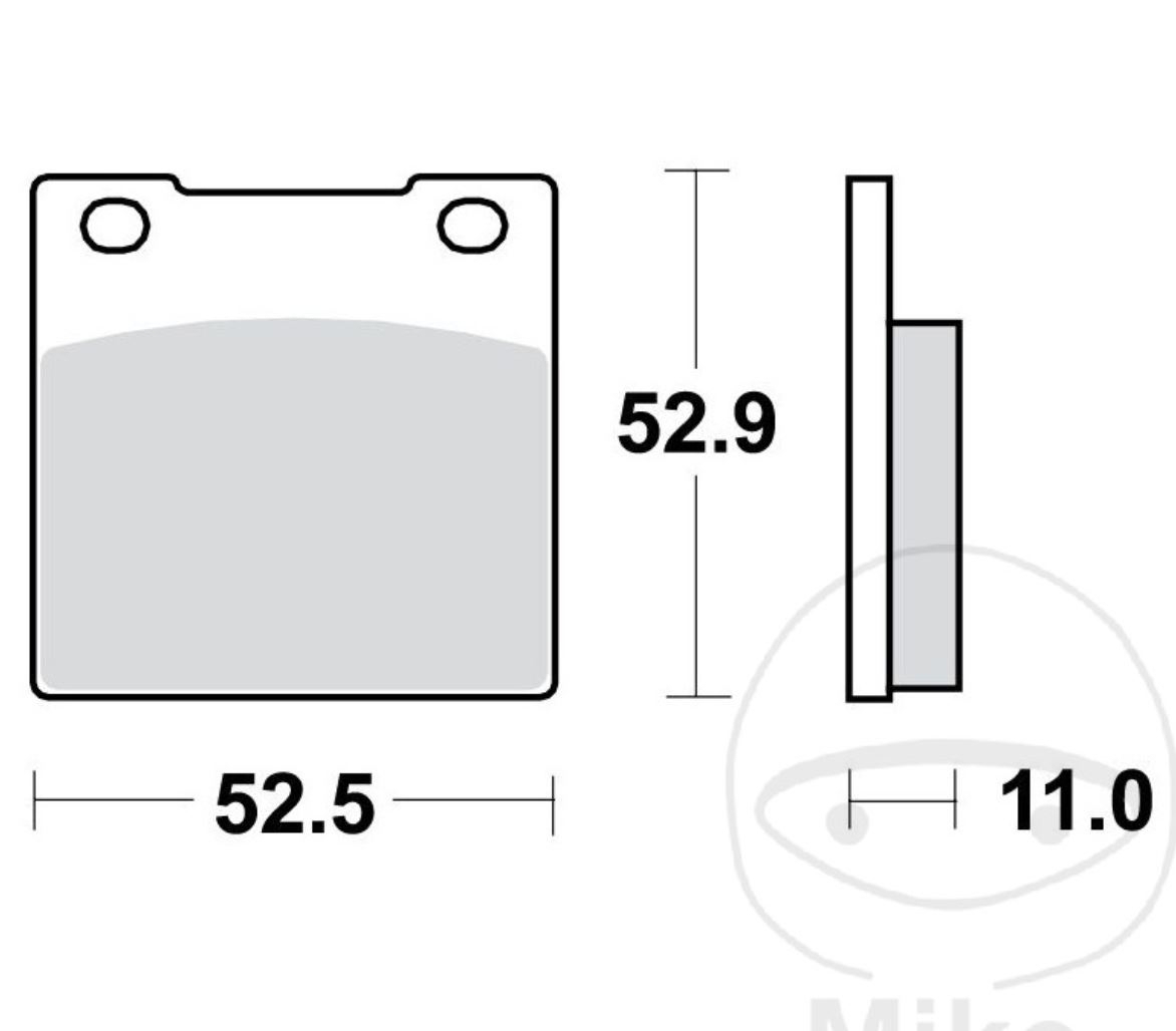TRW MCB55 Bremsbeläge vorne für Honda CB250 CB400 CB650 C Custom CB750 K C CM400 T