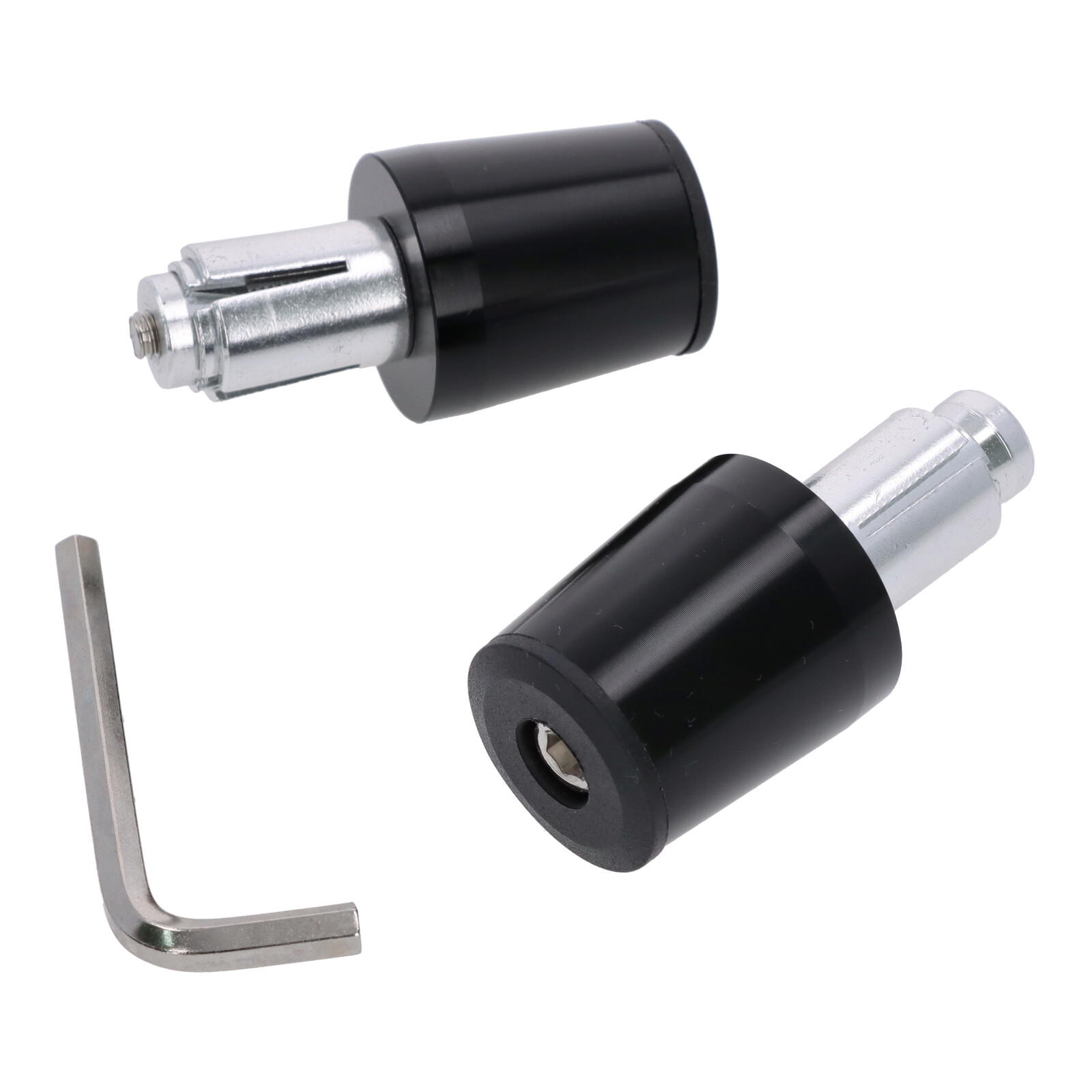 Lenkerenden Lenkergewichte schwarz 2x81g für Lenker ab 18 mm Motorrad Quad ATV Roller