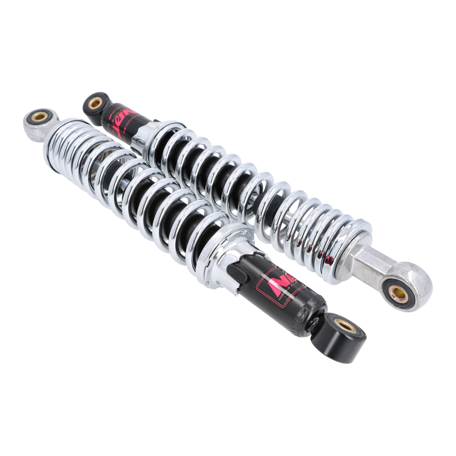 Tuning Federbeine Stoßdämpfer hinten für Simson S50 S51 S83 SR50 Enduro 335mm chrom