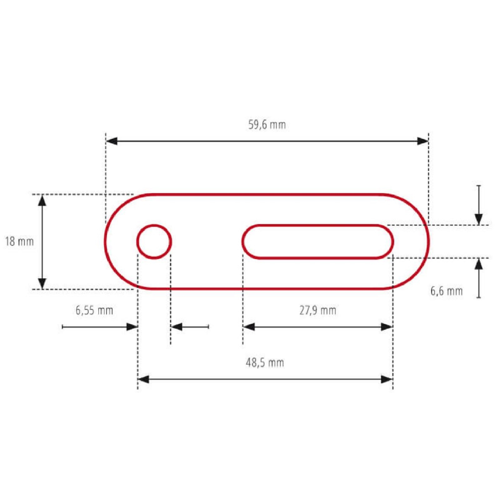 Spiegeladapter für Verkleidungsspiegel 60mm kurz 20 - 42 mm HIGHSIDER