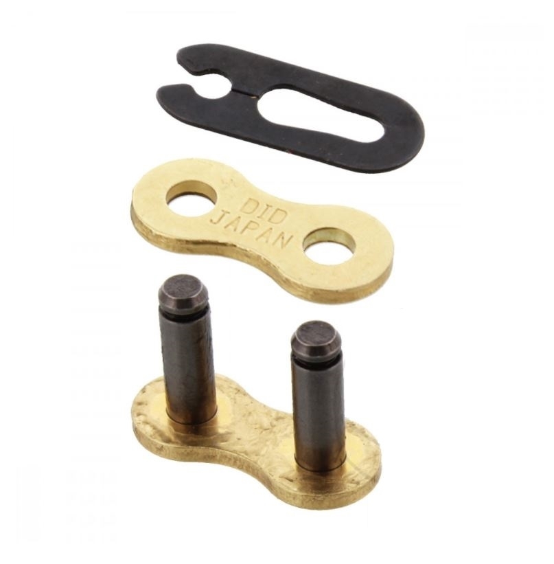 DID Standard-Kette MX gold / stahlfarben 520 Teilung 116 Glieder offen mit Clipschloss DID520MXGB/116RB