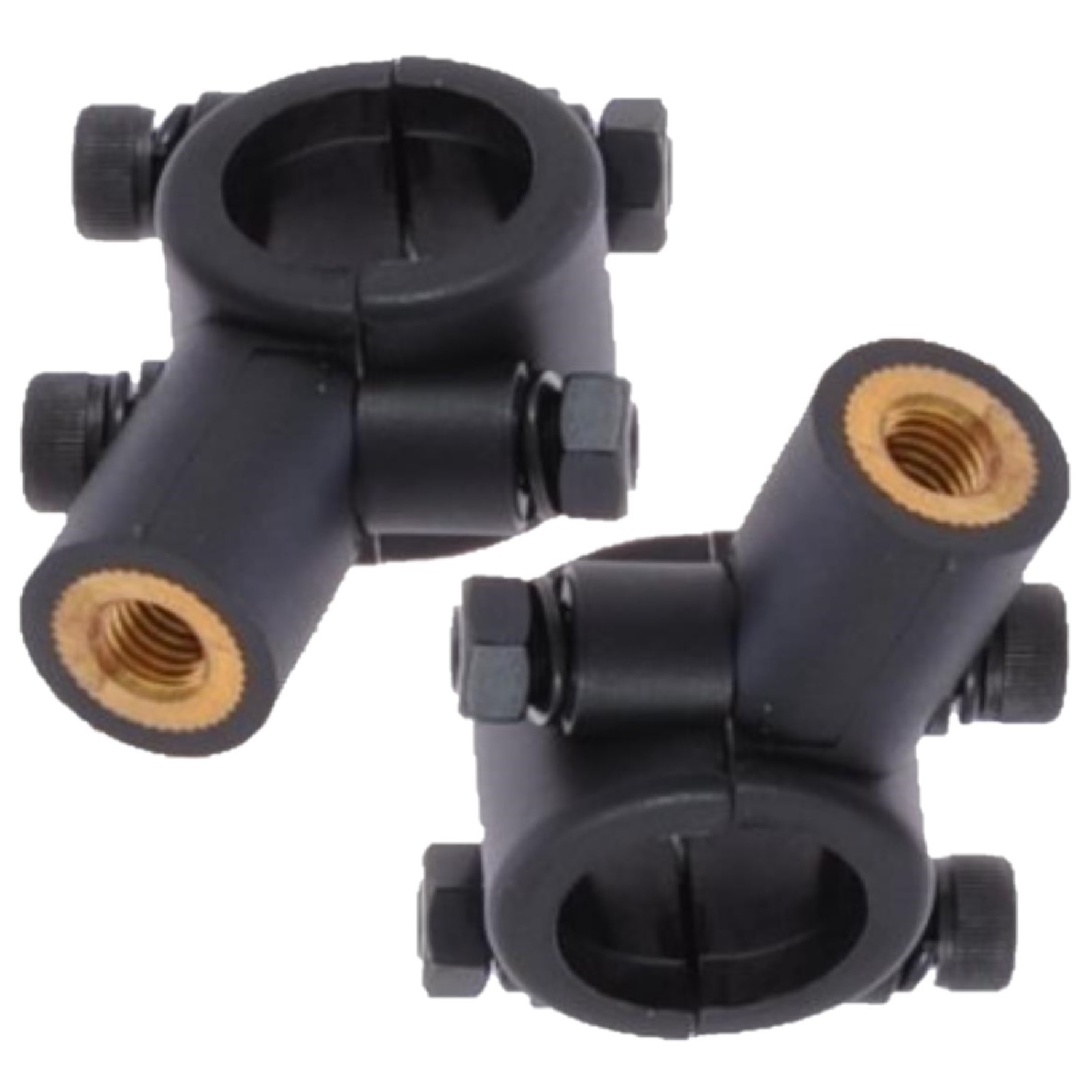 2x Spiegelschelle Spiegelhalter Halter Spiegel M8 Rechtsgewinde Motorrad Trike
