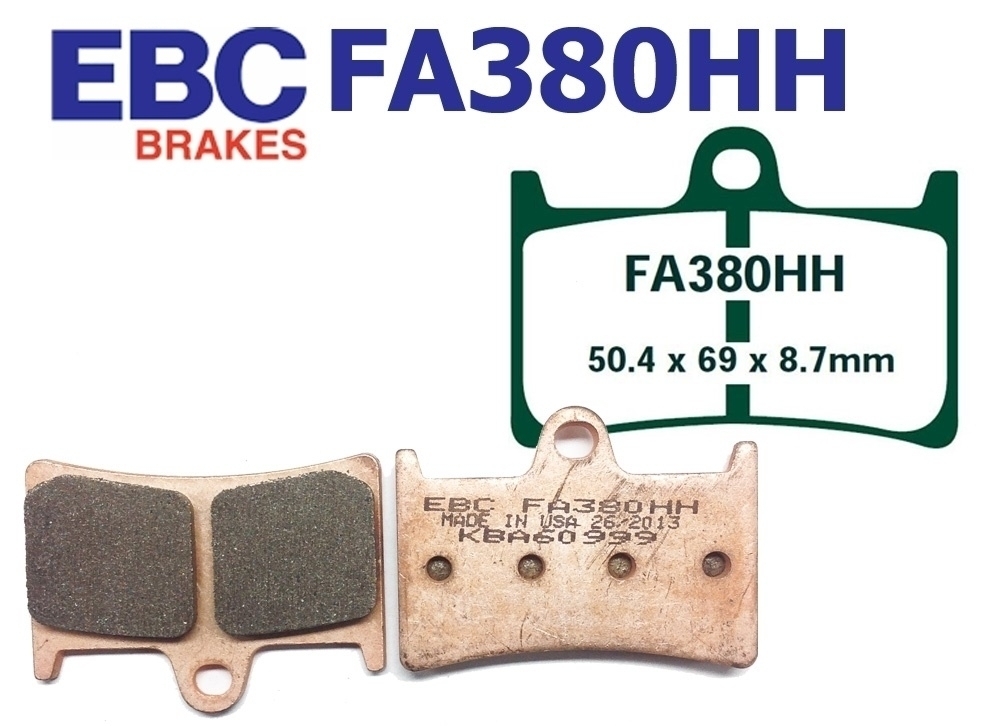 EBC Bremsbeläge EPFA380HH für Yamaha YZF-R1 YZF-R6 MT-01 FZ1 FZ8 XT XSR