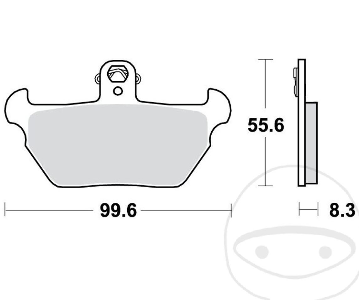 TRW Sintermetall Bremsbeläge MCB621SV BMW R 80 R 100 R 1150 GS K1 1000 K 1100 LT