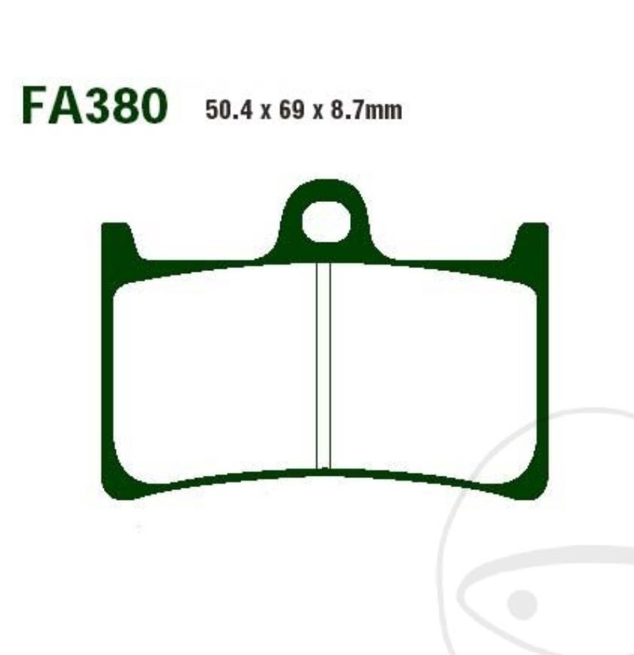 EBC Bremsbeläge EPFA380HH für Yamaha YZF-R1 YZF-R6 MT-01 FZ1 FZ8 XT XSR