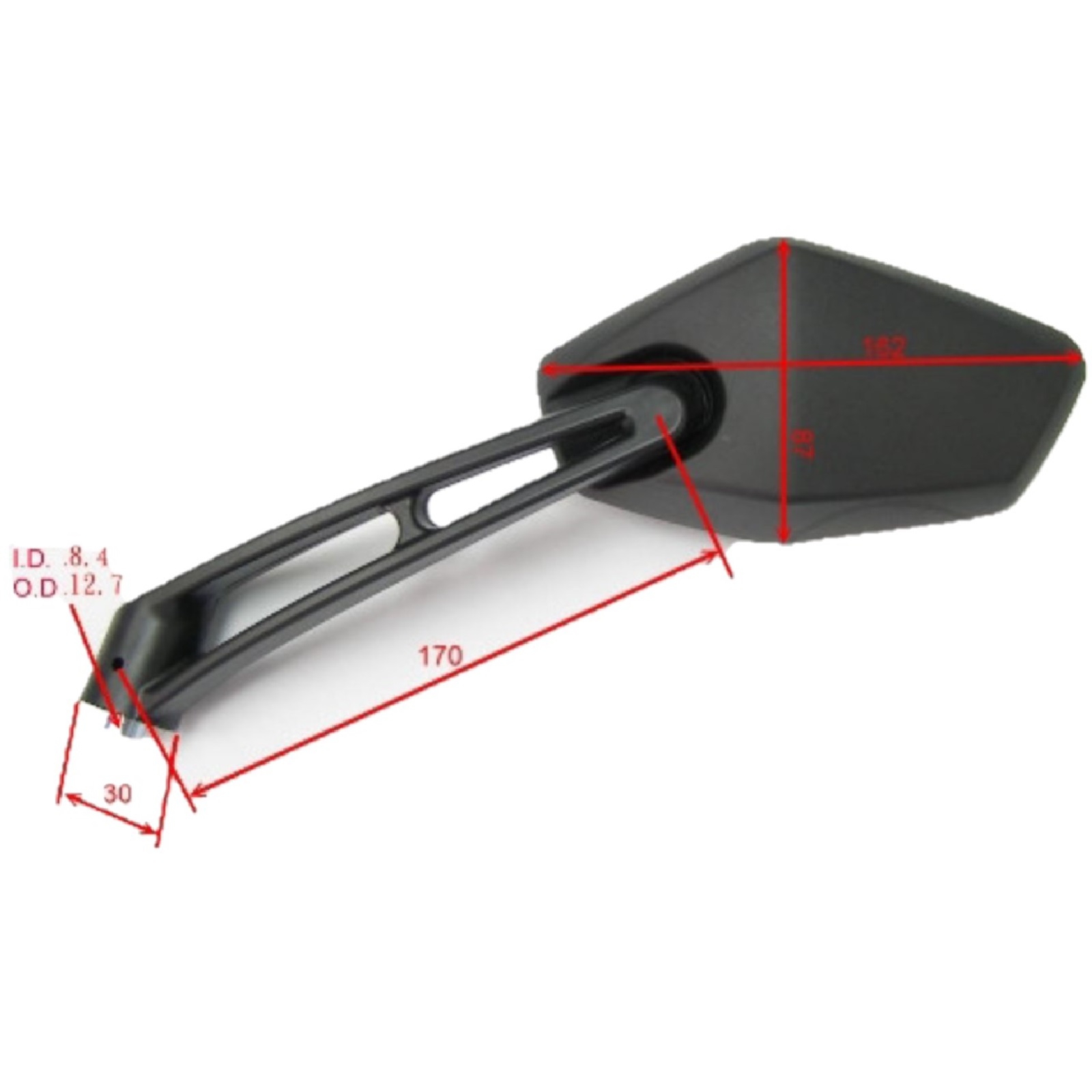 Spiegel für Aprilia SR 50 LC 2004 R LC 2005-2021 Ditech Factory GP Replica links