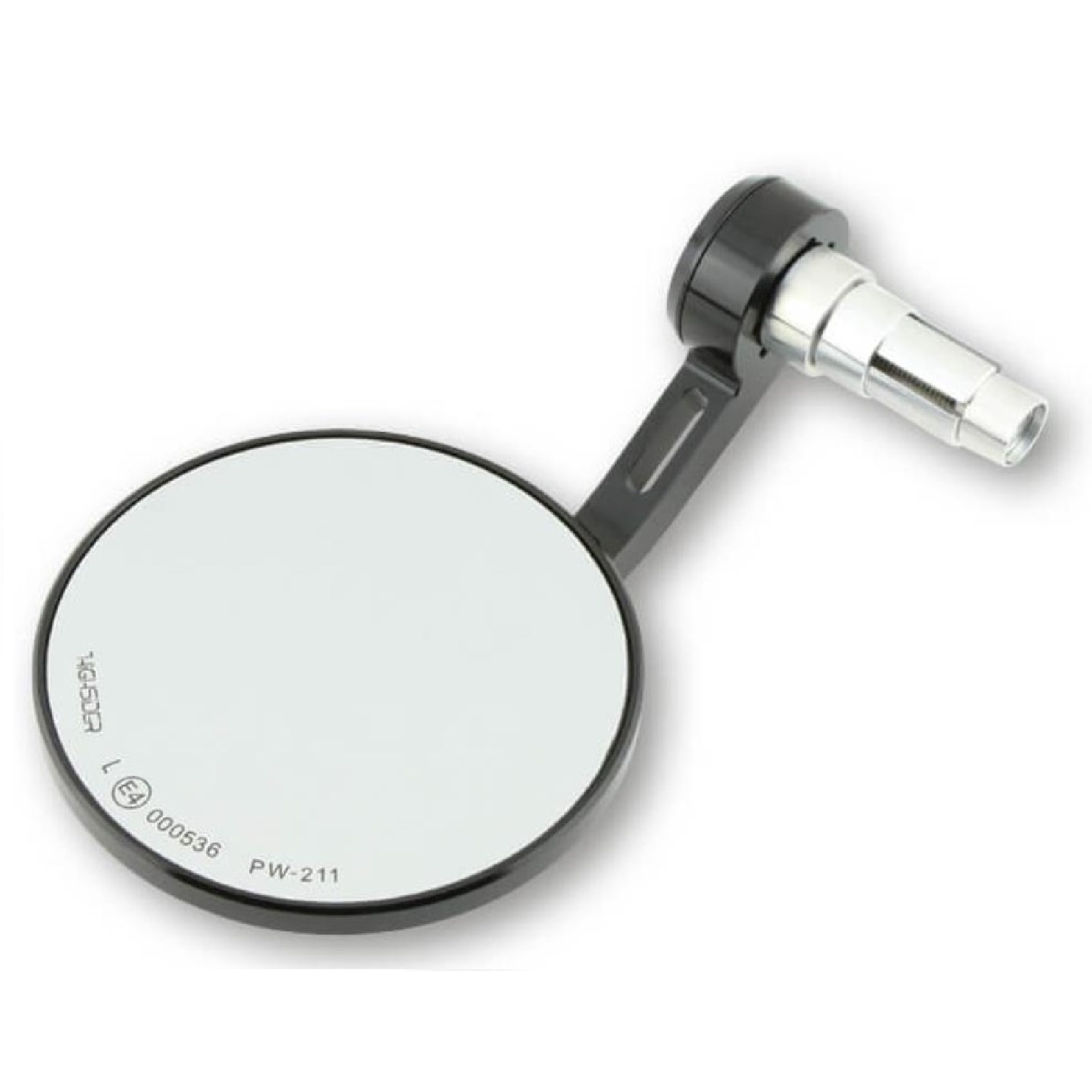 HIGHSIDER Lenkerendenspiegel Conero schwarz eloxiert beidseitig verwendbar verschiedenen Adapter