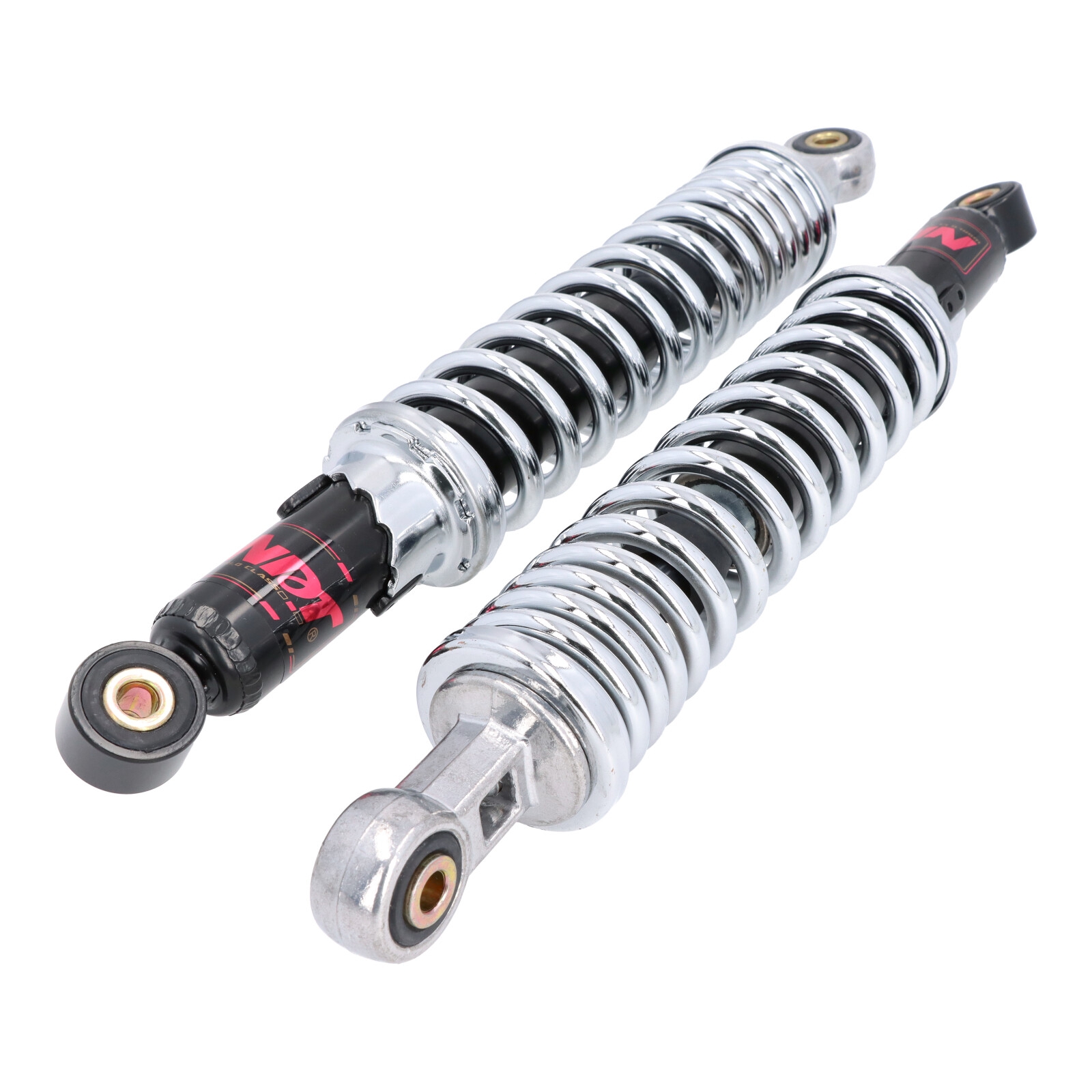 Tuning Federbeine Stoßdämpfer hinten für Simson S50 S51 S83 SR50 Enduro 335mm chrom