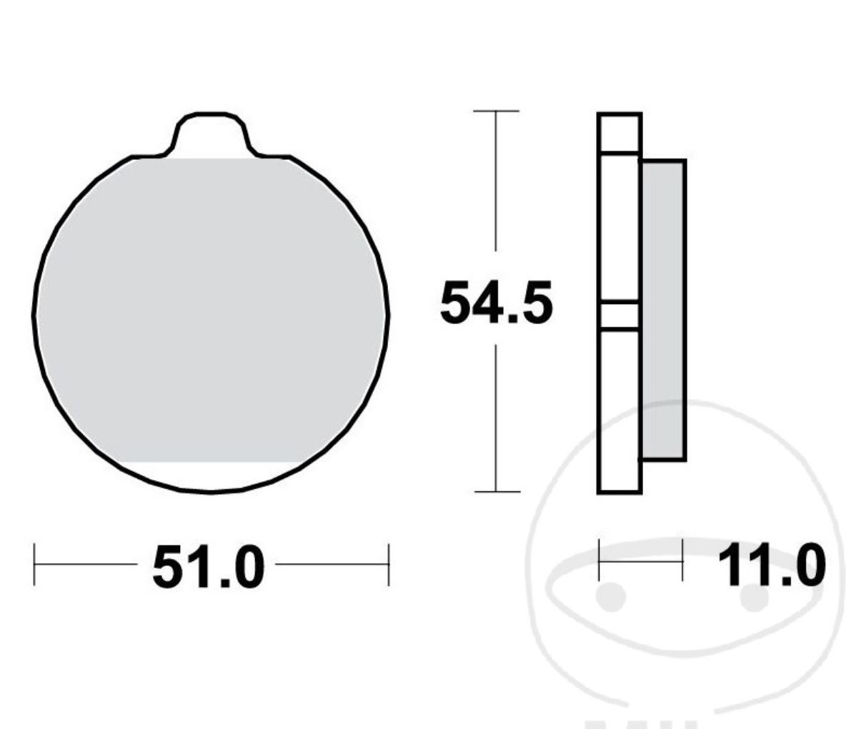 TRW MCB505 Bremsbeläge vorne für Kawasaki Z1000 ST KZT00E Z1300 A KZT30A KZAA1BA Z/ZG1300 A