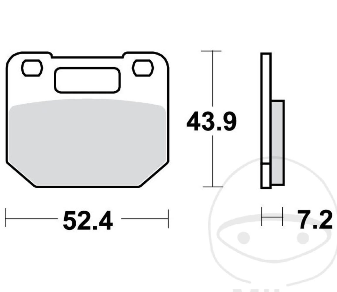 TRW MCB556 Bremsbeläge vorne für Suzuki Gamma RG80 C NC11A 1985 - 1995 RG125 UC NE12B