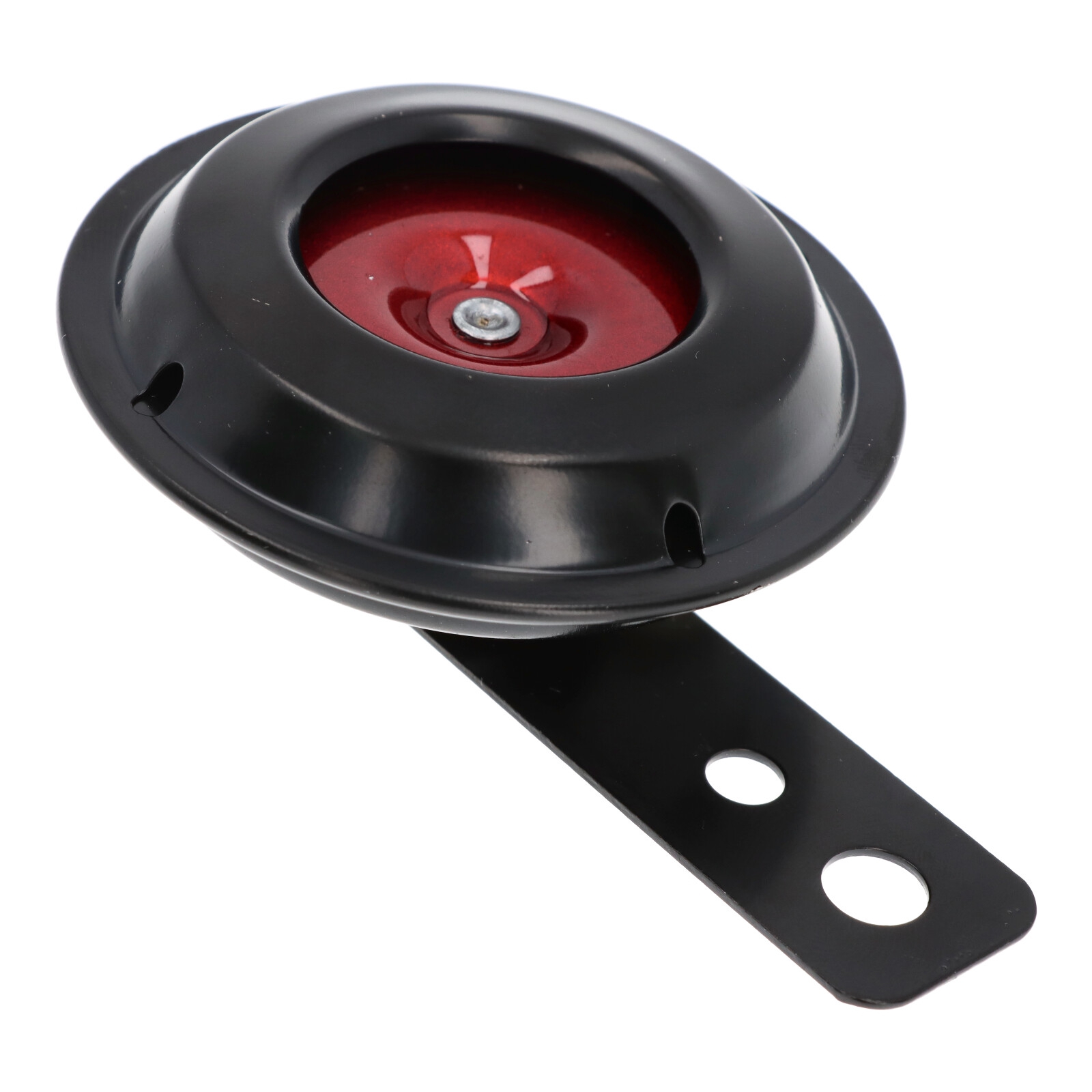 Motorrad Hupe schwarz-rot, 6 Volt, 70 mm