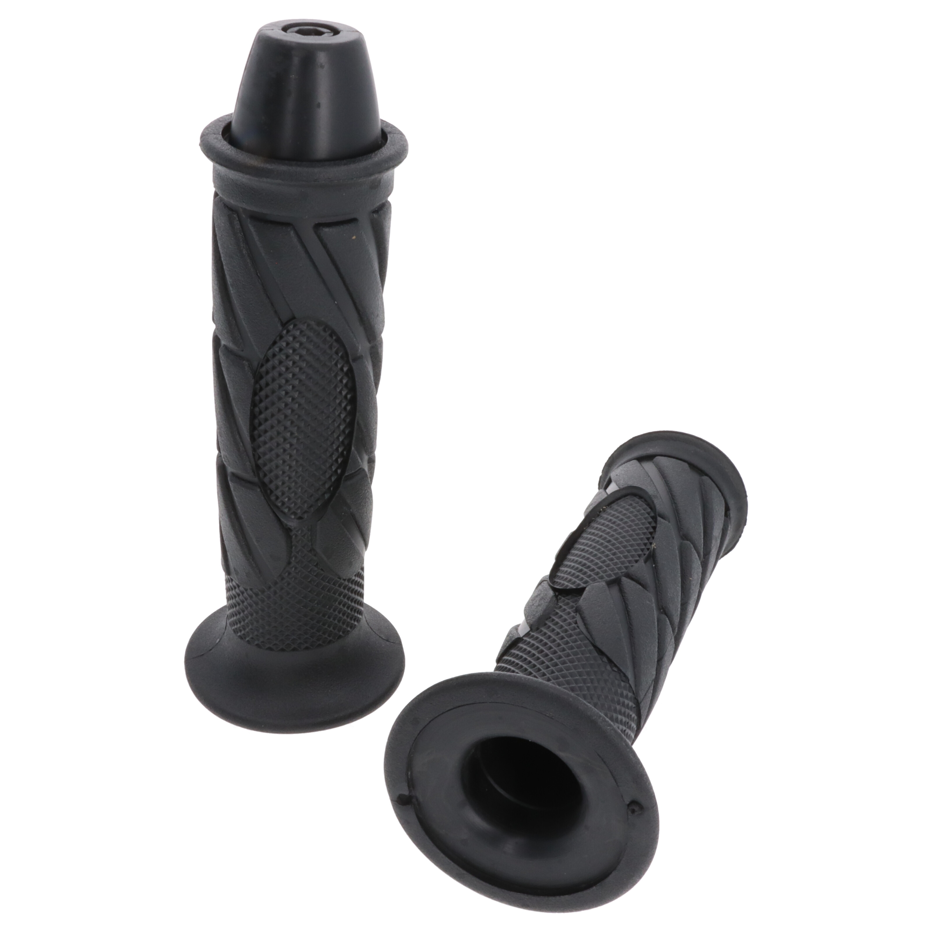 Griffgummi-Paar 22/25mm schwarz 7/8 Zoll Lenker 140 mm Motorrad Roller Griffe
