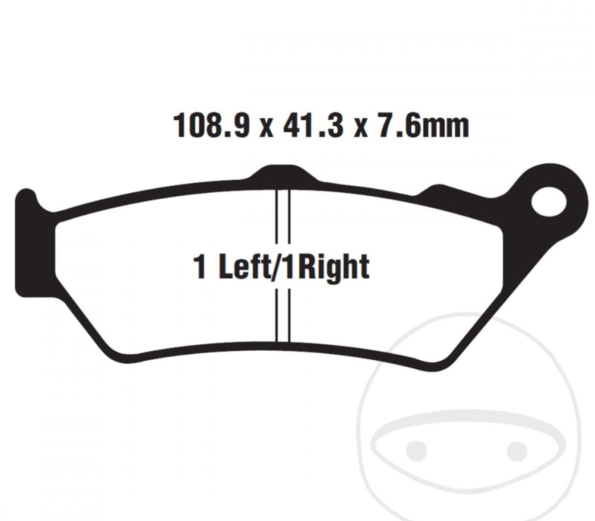 EBC Bremsbeläge SFA209/2HH für BMW C1 125 200 C1 ABS