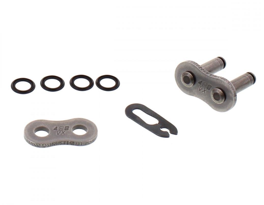 DID VX Motorrad X-Ringkette verstärkt 428 Teilung 130 Glieder offen +Clipschloss