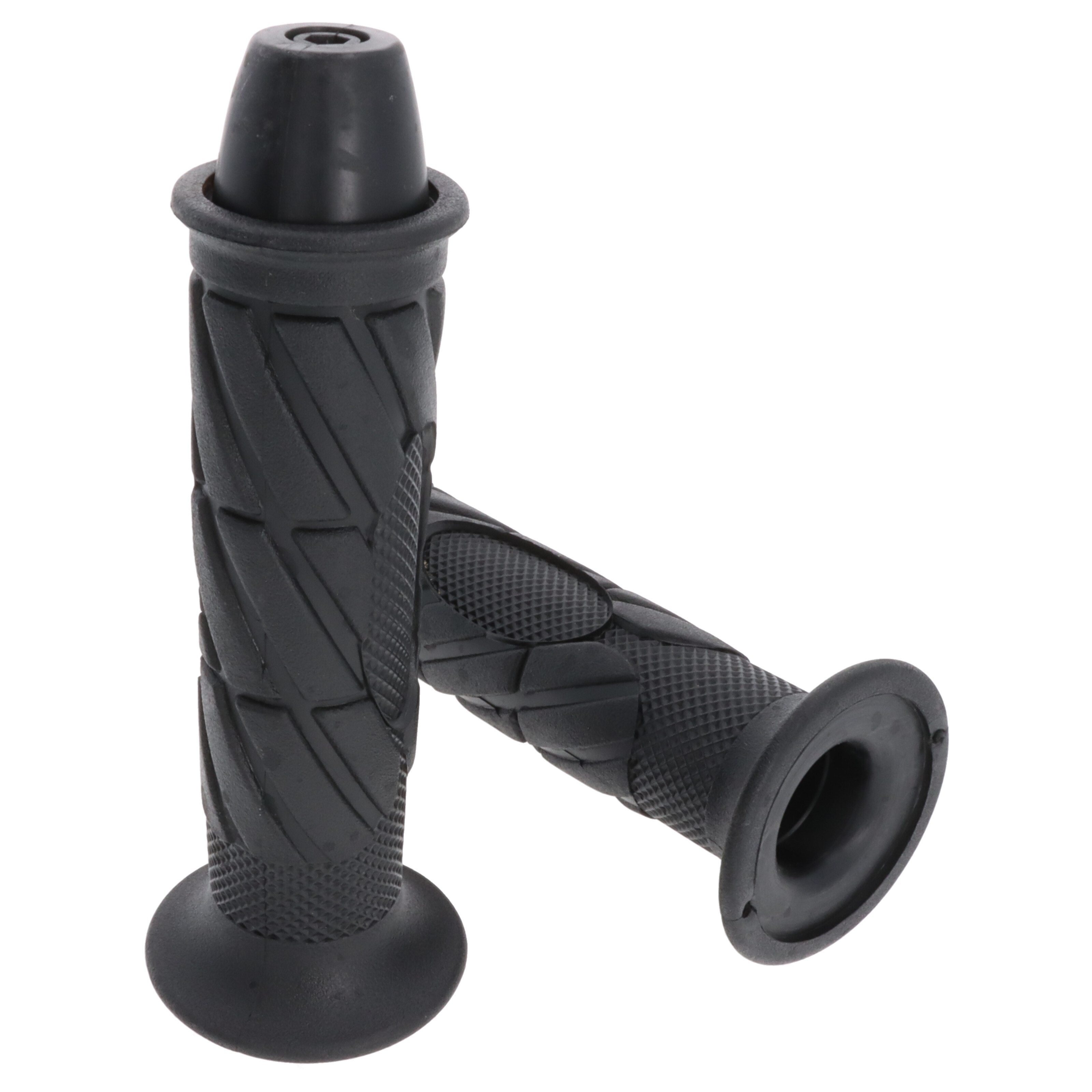Griffgummi-Paar 22/25mm schwarz 7/8 Zoll Lenker 140 mm Motorrad Roller Griffe