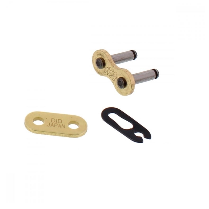 DID NZ3 Antriebskette offen Gold/Stahlfarben+Clipschloss 420 Teilung 104 Glieder