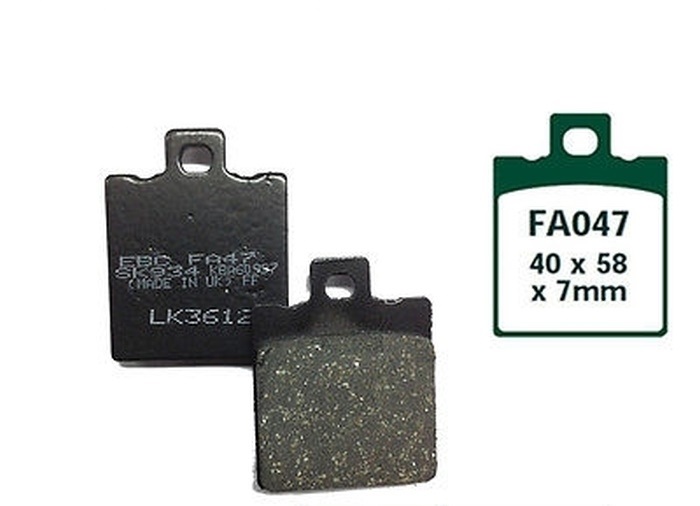 EBC Bremsbeläge FA047 Aprilia RS 50 250 AF1 RX Europa 125 Cagiva Mito N1 EBC Bremsbeläge FA047 Aprilia RS 50 250 AF1 RX Europa 125 Cagiva Mito N1